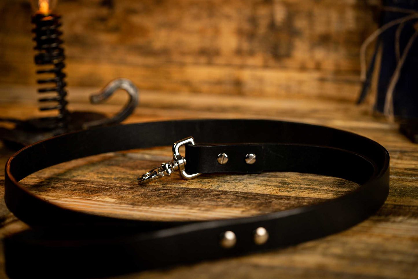 leather dog leash